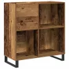 Hanglemez szekrény polcokkal Régi fa 85 x 38 x 89 cm Faanyag