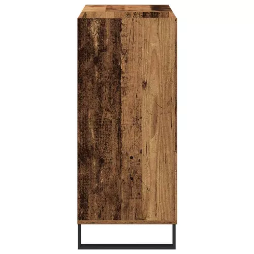 Hanglemez szekrény polcokkal Régi fa 85 x 38 x 89 cm Faanyag