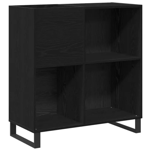 Hanglemez szekrény Musta tammi 85 x 38 x 89 cm Faanyag