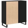 Hanglemez szekrény Musta tammi 85 x 38 x 89 cm Faanyag