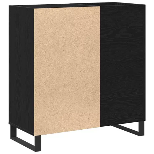 Hanglemez szekrény Musta tammi 85 x 38 x 89 cm Faanyag