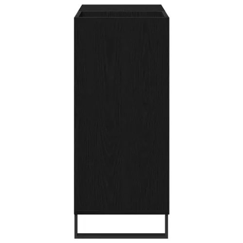 Hanglemez szekrény Musta tammi 85 x 38 x 89 cm Faanyag