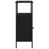 Éjjeliszekrény 2 pcs Musta tammi 41 x 31 x 80 cm Faanyag
