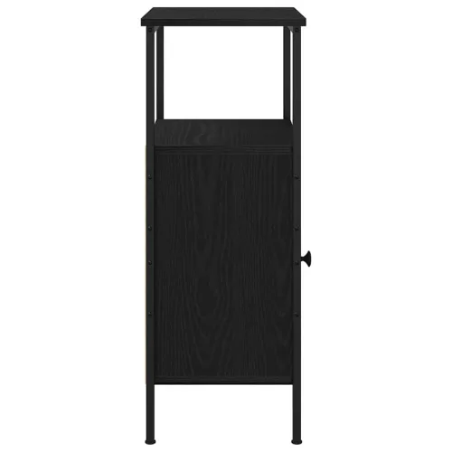 Éjjeliszekrény 2 pcs Musta tammi 41 x 31 x 80 cm Faanyag