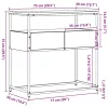 Konzolasztal fiókkal Öreg fa 75 x 40 x 75 cm Mérnöki fa és fém