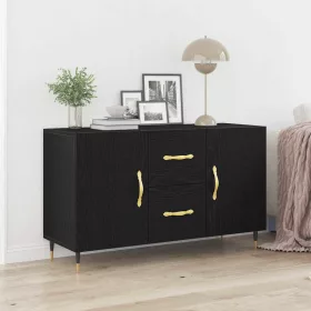 Széf fiókkal Musta tammi 100 x 36 x 60 cm Faanyag