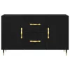 Széf fiókkal Musta tammi 100 x 36 x 60 cm Faanyag