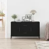 Széf fiókkal Musta tammi 100 x 36 x 60 cm Faanyag