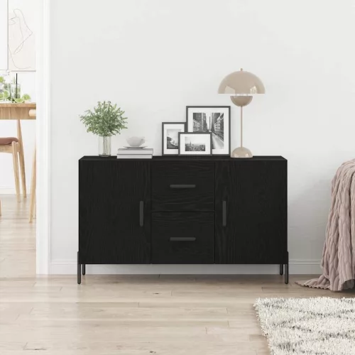 Széf fiókkal Musta tammi 100 x 36 x 60 cm Faanyag