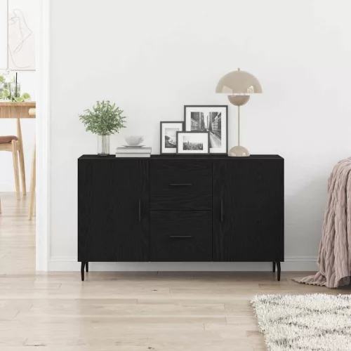 Széf fiókkal Musta tammi 100 x 36 x 60 cm Faanyag