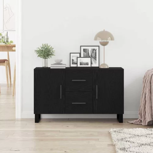 Széf fiókkal Musta tammi 100 x 36 x 60 cm Faanyag