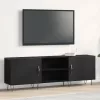 TV szekrény Musta tammi 150 x 30 x 50 cm Faanyag