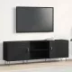 TV szekrény Musta tammi 150 x 30 x 50 cm Faanyag