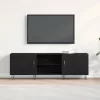 TV szekrény Musta tammi 150 x 30 x 50 cm Faanyag