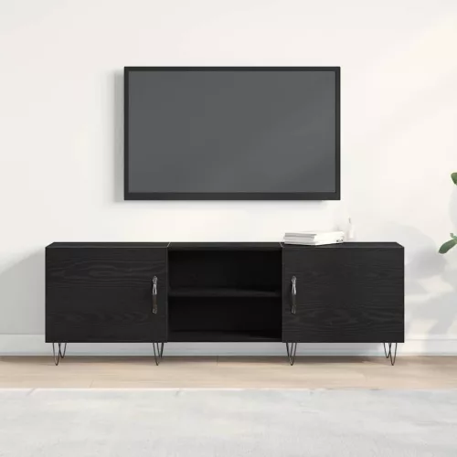 TV szekrény Musta tammi 150 x 30 x 50 cm Faanyag