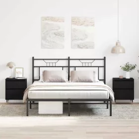 Éjjeliszekrény fiókkal 2 pcs Musta tammi
