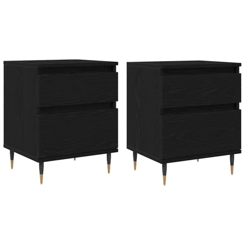 Éjjeliszekrény fiókkal 2 pcs Musta tammi