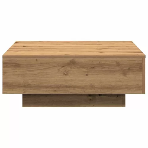 Dohányzóasztal kézműves tölgy 80 x 80 x 31 cm Faanyag