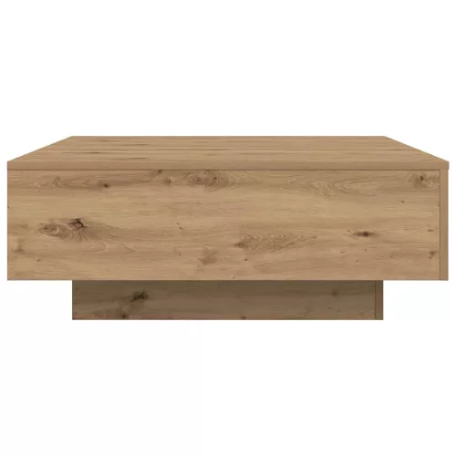 Dohányzóasztal kézműves tölgy 80 x 80 x 31 cm Faanyag