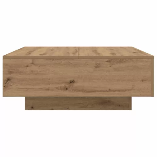 Dohányzóasztal kézműves tölgy 80 x 80 x 31 cm Faanyag