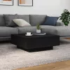 Dohányzóasztal Musta tammi 80 x 80 x 31 cm Faanyag