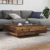 Dohányzóasztal Régi fa 100 x 100 x 31 cm Faanyag