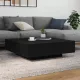 Dohányzóasztal Musta tammi 100 x 100 x 31 cm Faanyag