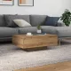 Dohányzóasztal kézműves tölgy 85 x 55 x 31 cm Faanyag