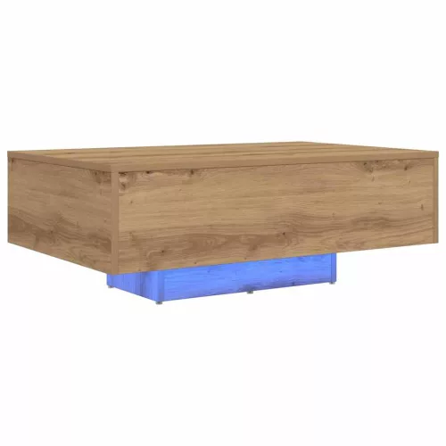 Dohányzóasztal kézműves tölgy 85 x 55 x 31 cm Faanyag