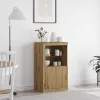Oldalsó szekrény kézműves tölgy 60.5 x 37 x 100 cm Faanyag
