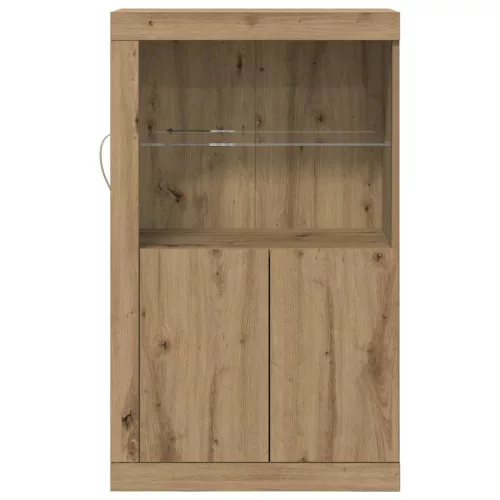 Oldalsó szekrény kézműves tölgy 60.5 x 37 x 100 cm Faanyag