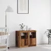 Oldalsó szekrény 2 pcs Régi fa 41 x 37 x 67 cm Faanyag