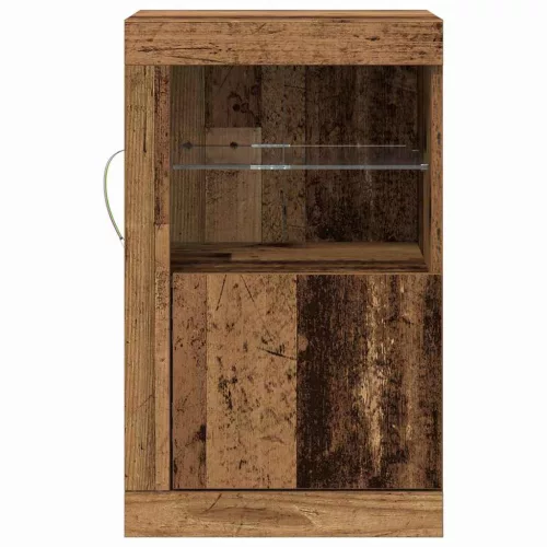 Oldalsó szekrény 2 pcs Régi fa 41 x 37 x 67 cm Faanyag