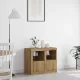 Oldalsó szekrény 2 pcs kézműves tölgy 41 x 37 x 67 cm Faanyag
