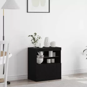 Széf Fekete 60 x 37 x 67 cm Faanyag
