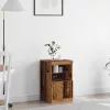 Széf LED -es lámpákkal Régi fa 41 x 37 x 67 cm Faanyag
