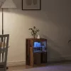 Széf LED -es lámpákkal Régi fa 41 x 37 x 67 cm Faanyag