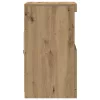 Széf LED -es lámpákkal kézműves tölgy 41 x 37 x 67 cm Faanyag