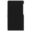 Széf LED -es lámpákkal Musta tammi 41 x 37 x 67 cm Faanyag