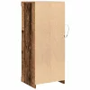 Széf LED -es lámpákkal Régi fa 41 x 37 x 100 cm Faanyag