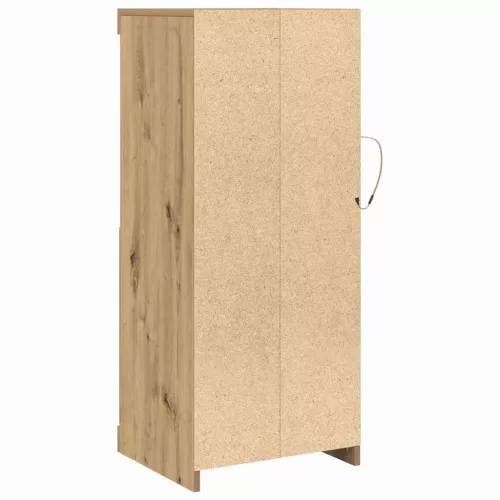 Széf LED -es lámpákkal kézműves tölgy 41 x 37 x 100 cm Faanyag