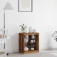 Széf LED -es lámpákkal Régi fa 60.5 x 37 x 67 cm Faanyag