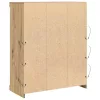 Széf LED -es lámpákkal kézműves tölgy 41 x 37 x 100 cm Faanyag