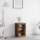 Széf LED -es lámpákkal Régi fa 41 x 37 x 67 cm Faanyag