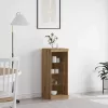 Széf LED -es lámpákkal kézműves tölgy 41 x 37 x 100 cm Faanyag