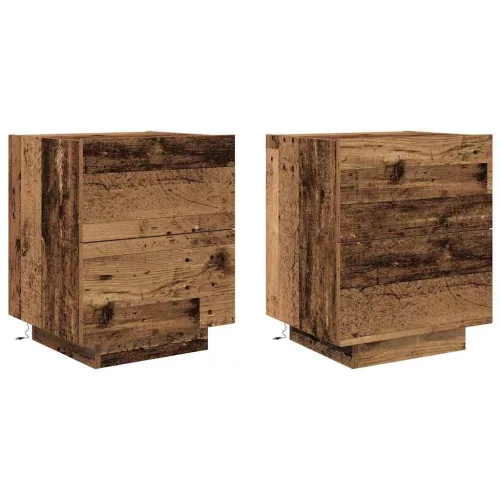 Éjjeliszekrény fiókkal 2 pcs Régi fa