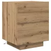 Éjjeliszekrény fiókkal 2 pcs kézműves tölgy
