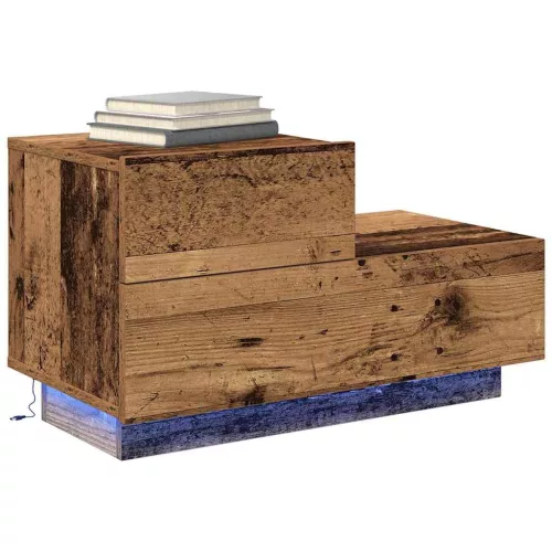 Éjjeli Szekrény fiókkal Öreg fa 70 x 36 x 40.5 cm Faanyag