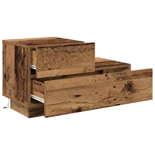 Éjjeli Szekrény fiókkal Öreg fa 70 x 36 x 40.5 cm Faanyag