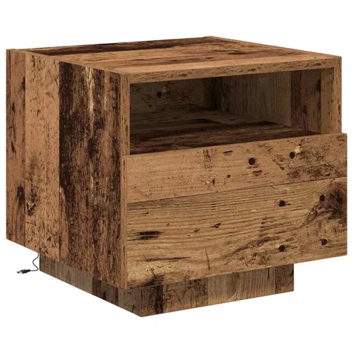 Éjjeli szekrény fiókkal 2 pcs Régi fa 40 x 39 x 37 cm Faanyag